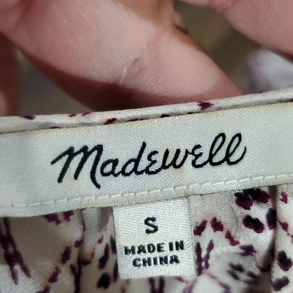 Madewell silk ruffle tunic sleeveless top - Picture 5 of 6